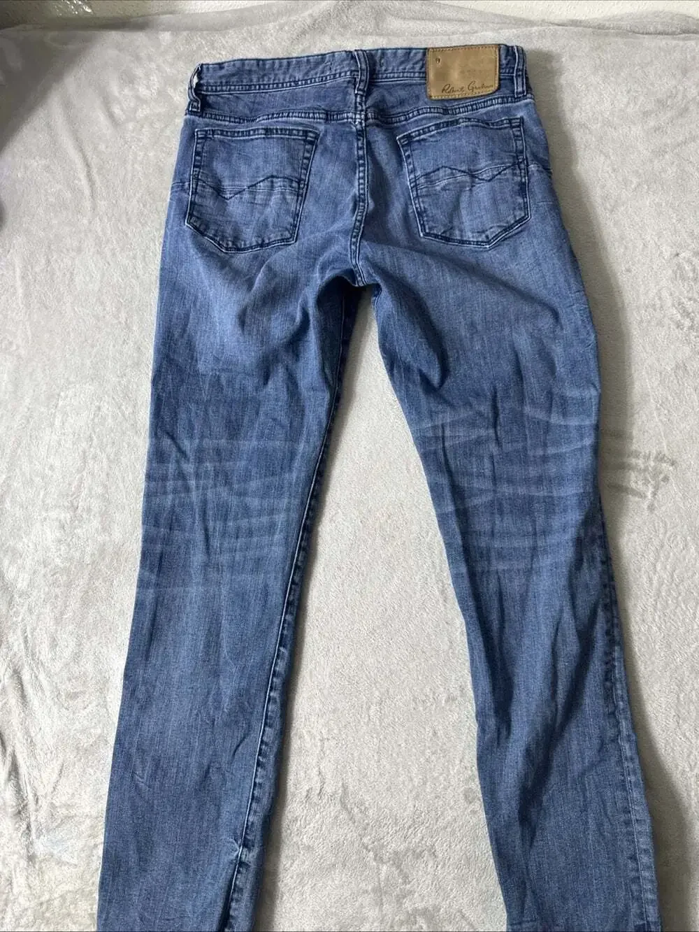 Robert Graham Men’s Jeans 32x32 Blue Denim Straight Leg Medium Wash